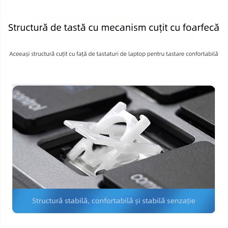 Set tastatură și mouse Bluetooth, 1600 DPI, ergonomic, impermeabil, trei moduri, model K007
