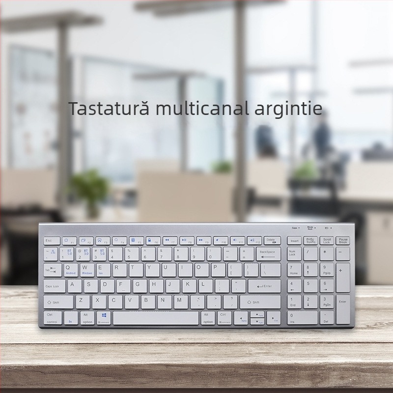 Set tastatură și mouse Bluetooth, 1600 DPI, ergonomic, impermeabil, trei moduri, model K007