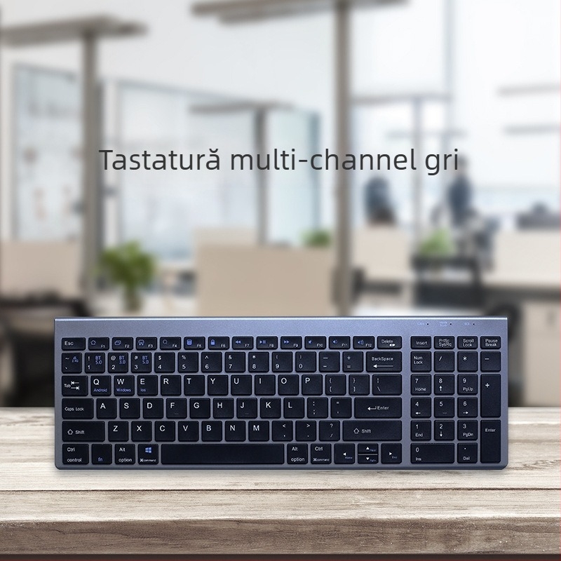 Set tastatură și mouse Bluetooth, 1600 DPI, ergonomic, impermeabil, trei moduri, model K007
