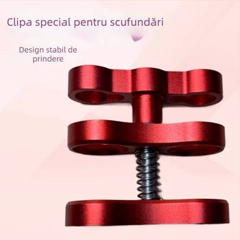 GoPro accesoriu din aliaj de aluminiu – braț ultra-ușor pentru iluminare subacvatică, cu clips CNC în formă de fluture