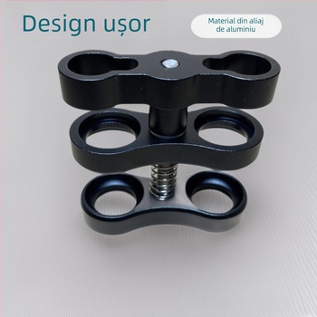 GoPro accesoriu din aliaj de aluminiu – braț ultra-ușor pentru iluminare subacvatică, cu clips CNC în formă de fluture