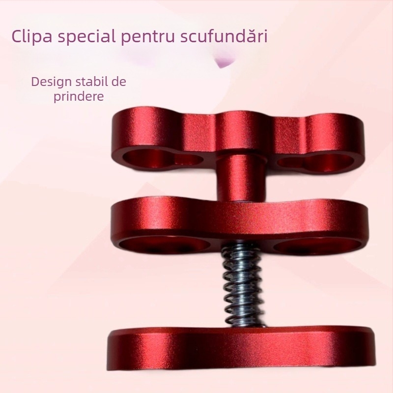 GoPro accesoriu din aliaj de aluminiu – braț ultra-ușor pentru iluminare subacvatică, cu clips CNC în formă de fluture