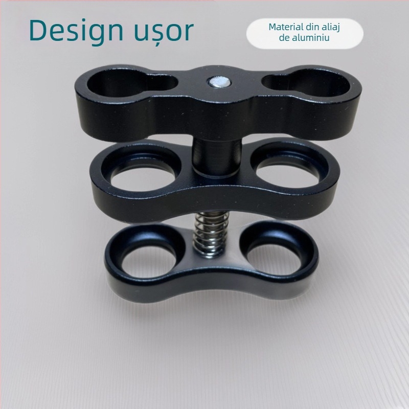 GoPro accesoriu din aliaj de aluminiu – braț ultra-ușor pentru iluminare subacvatică, cu clips CNC în formă de fluture