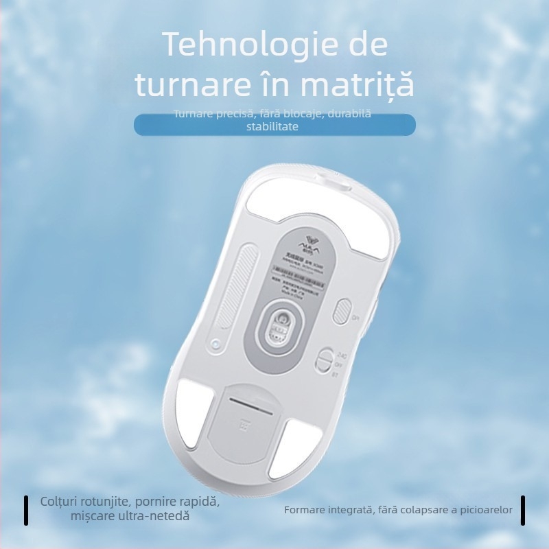 Tălpi pentru mouse Wolf Spider sc680/sc580 — rezistente la uzură, netede, aliniere precisă a sloturilor — fără urme de lipici — probă personalizată