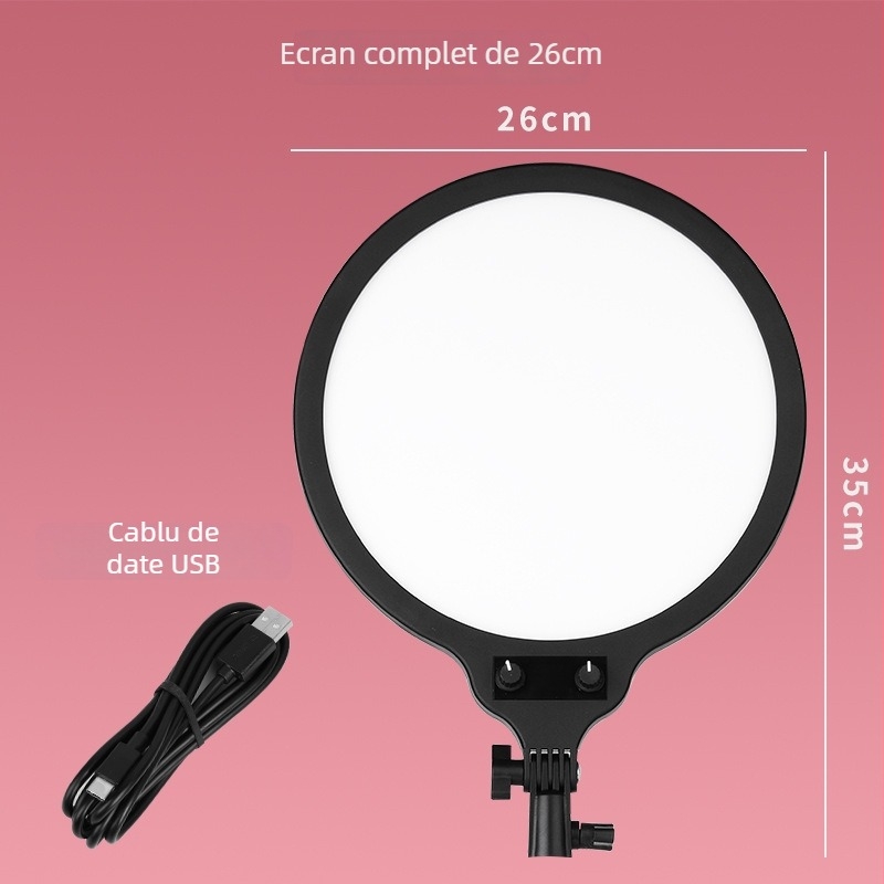 Iluminare LED pentru streaming live, model AL-10, 15W, 5V 2A