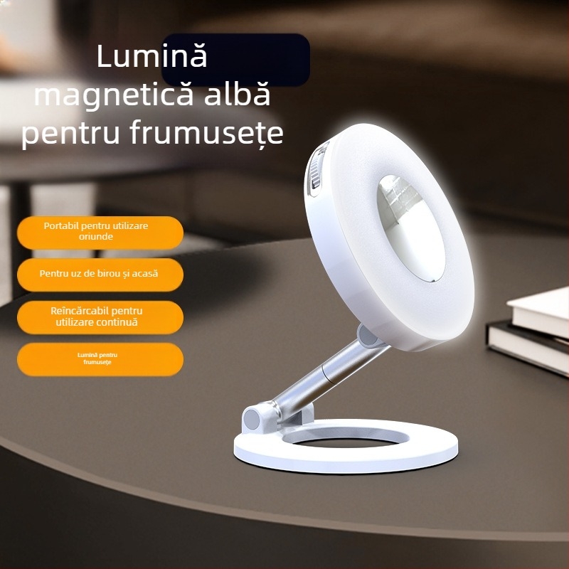 Lumină de fill pliabilă pentru telefonul mobil — utilizare manuală, 3 temperaturi de culoare, <10W, 5V/1A, model K3