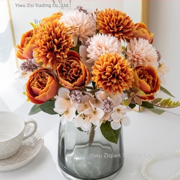 Buchet de flori artificiale din mătase - țesătură de mătase, turnare prin injecție, varietate margaretă