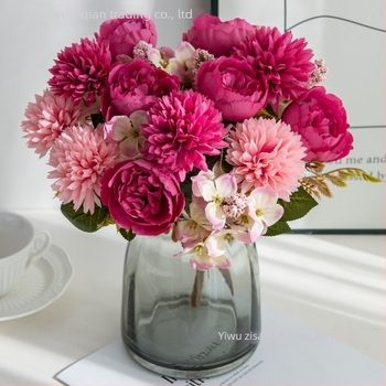 Buchet de flori artificiale din mătase - țesătură de mătase, turnare prin injecție, varietate margaretă