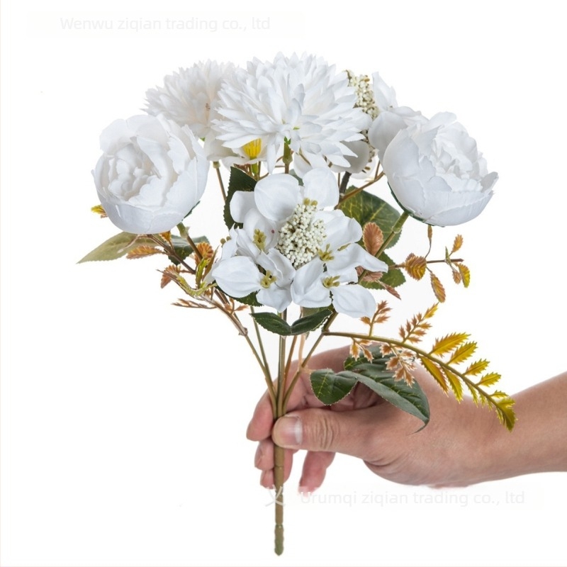 Buchet de flori artificiale din mătase - țesătură de mătase, turnare prin injecție, varietate margaretă