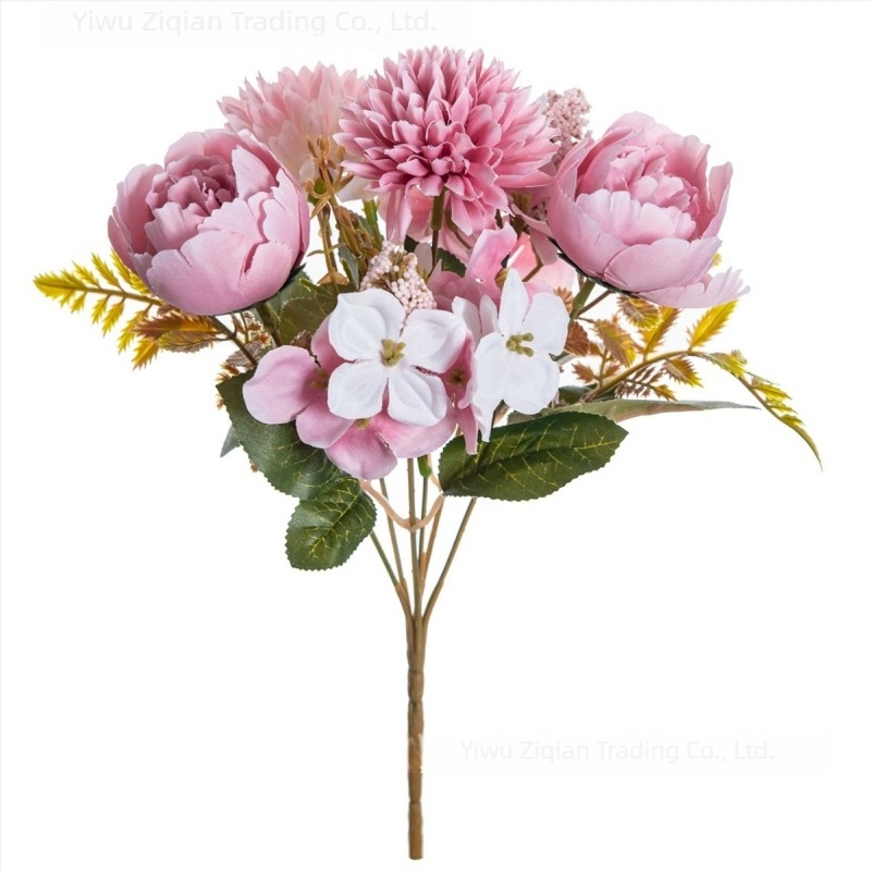 Buchet de flori artificiale din mătase - țesătură de mătase, turnare prin injecție, varietate margaretă