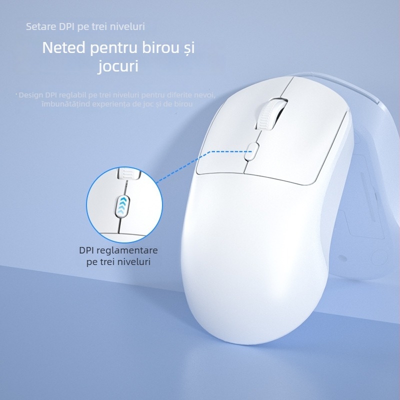 GPW-9 Mouse wireless Bluetooth, 1600 DPI, 4 butoane, 100 g, Compatibil cu notebook