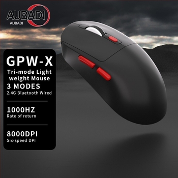 Mouse optic cu 8000 DPI (reglabil în 6 trepte), 7 butoane, interfață USB, greutate 63,5 g.