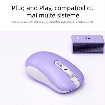 Mouse fără fir C4025, 6 butoane, Plug and Play, ergonomic, compatibil cu calculatorul, smartphone și tabletă