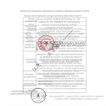 Morning Industry absorbant ginecologic steril, din bumbac pur, respirabil, pentru utilizare ziua și noaptea