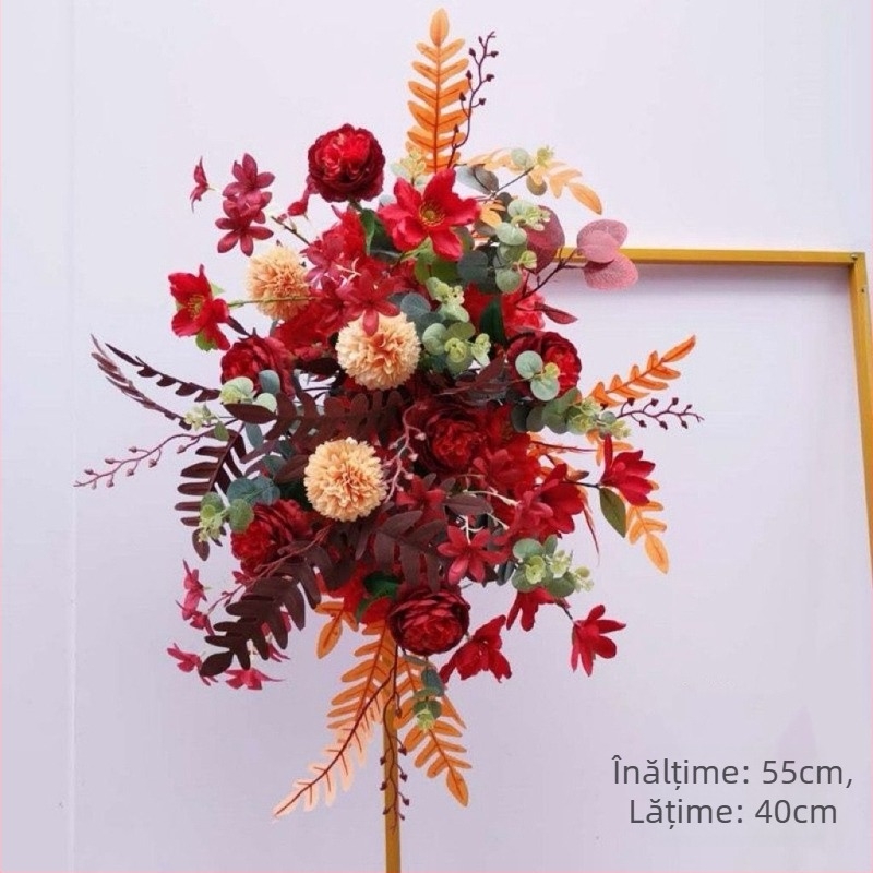 Flori artificiale de nuntă, suport din sârmă, execuție împletită, Daisy varietate, pentru uz general