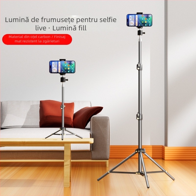Trepied pentru fotografie cu pan-tilt sferic, model 8817/8821, CPCC material, capacitate încărcare 2-5 kg