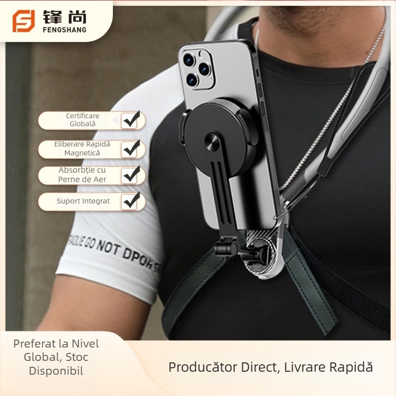 Stativ pentru streaming live pentru telefonul mobil, anti-alunecare și anti-deformare, material silicon+PC, compatibil cu peste 99% dintre modelele de telefoane