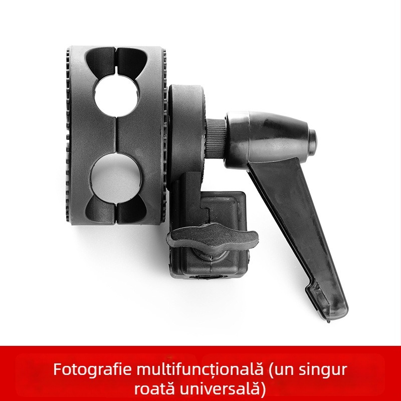 Zhijie adaptor pentru suport de lampă fotografic cu roată universală, platformă cantilever și braț transversal (310 g)