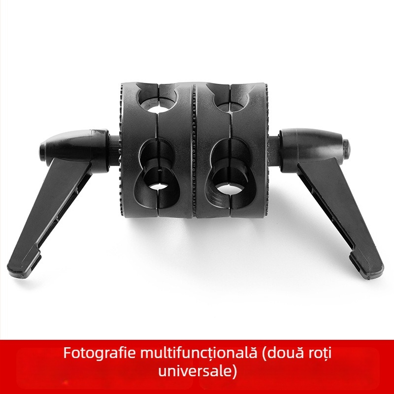 Zhijie adaptor pentru suport de lampă fotografic cu roată universală, platformă cantilever și braț transversal (310 g)