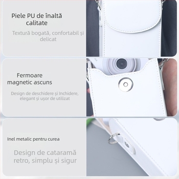 Geantă crossbody pentru Cameră Digitală, material Oxford, compatibilă cu Canon G7X II/III și Sony, unisex, primăvara 2025, pentru depozitare acasă