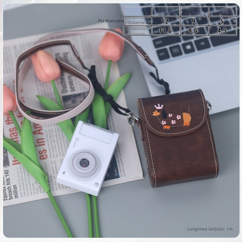 Geantă crossbody pentru Cameră Digitală, material Oxford, compatibilă cu Canon G7X II/III și Sony, unisex, primăvara 2025, pentru depozitare acasă