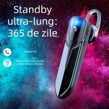 Căști Bluetooth cu design de susținere la ureche, rază de acțiune 10 m, autonomie peste 8 ore, IPX3 rezistent la apă, Bluetooth 5.0