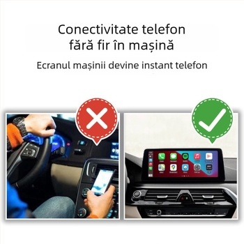Box CarPlay wireless pentru mașină cu Android 10, procesor dual-core, 2GB RAM, 32GB ROM, interfață USB, modelul A133