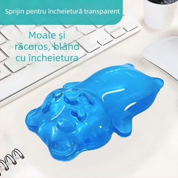 Pad mic pentru încheietură, model Crystal bracelet, bază din cauciuc, impermeabil, anti-derapaj, rezistent la uzură, ușor de curățat, pentru birou