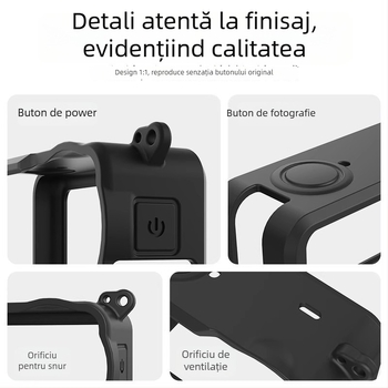 axyn carcasă din silicon pentru DJI Osmo Action6 – antialunecare, protecție la căderi