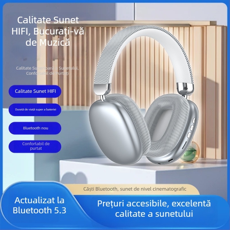 Căști Bluetooth fără fir cu cip Qualcomm, Bluetooth 5.0, rază de până la 10 m, autonomie peste 8 ore, IPX-6