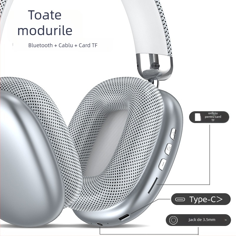 Căști Bluetooth fără fir cu cip Qualcomm, Bluetooth 5.0, rază de până la 10 m, autonomie peste 8 ore, IPX-6