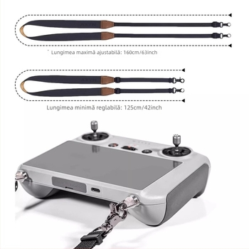 AXYN lanier PU pentru telecomandă pentru Flip, Mini 3/4/5 Pro, Air 3S, Mavic 3 Pro, Mavic 4 Pro