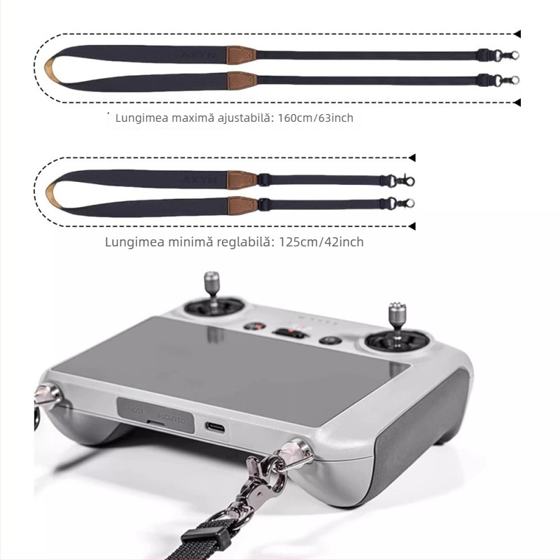 AXYN lanier PU pentru telecomandă pentru Flip, Mini 3/4/5 Pro, Air 3S, Mavic 3 Pro, Mavic 4 Pro