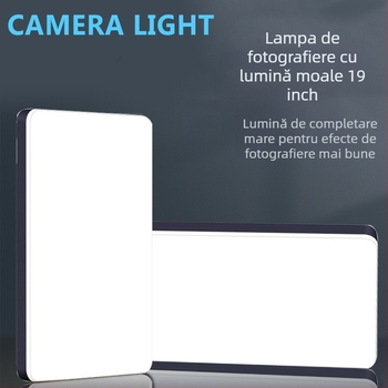 KJX-soft light Lampa profesională de fotografie, cu trei LEDuri de 100W, temperatură de culoare 3200–5700K, intensitate reglabilă, 110–220V