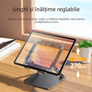 Suport metal pentru tabletă, compatibil cu iPad Pro de 11 inci, suport tip lift pentru jocuri