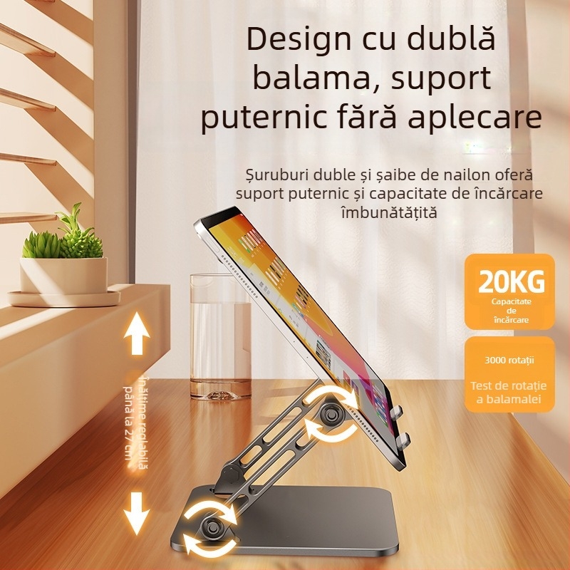 Suport metal pentru tabletă, compatibil cu iPad Pro de 11 inci, suport tip lift pentru jocuri
