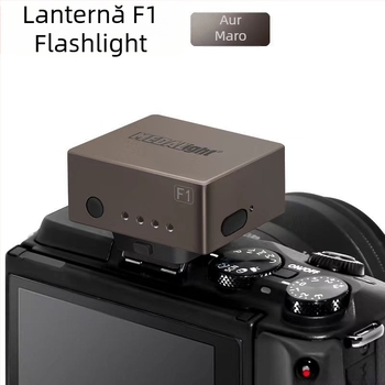 Medalight F1 Mini bliț extern — compact, portabil, compatibil cu hot-shoe universal pentru camere DSLR/mirrorless (Fără sursă de alimentare proprie; luminozitatea nereglabilă)