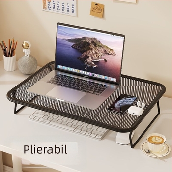 Suport pentru laptop, din fier, tip rotativ, bază de răcire, suport de înălțare pentru birou acasă