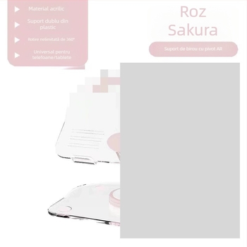 D06 Suport pentru tabletă și telefon, brațe duble pliabile, suport de birou rotativ de 360°, fabricație conform desenelor, compatibil cu iPad/iPhone generații și iPod touch 4-a generație, iPhone 3G/3GS.