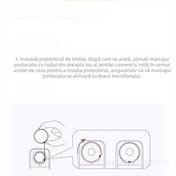 Insta360 X5 Protecție obiectiv din sticlă călită, anti ceață și anti zgârieturi, set de 2
