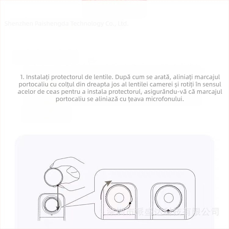 Insta360 X5 Protecție obiectiv din sticlă călită, anti ceață și anti zgârieturi, set de 2