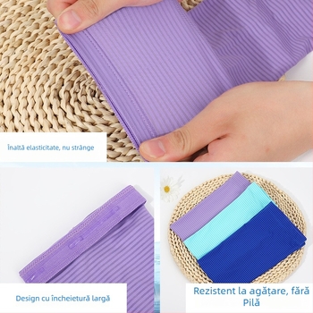 Manșete pentru braț unisex, model în dungi, respirabile, protecție UV, material poliester