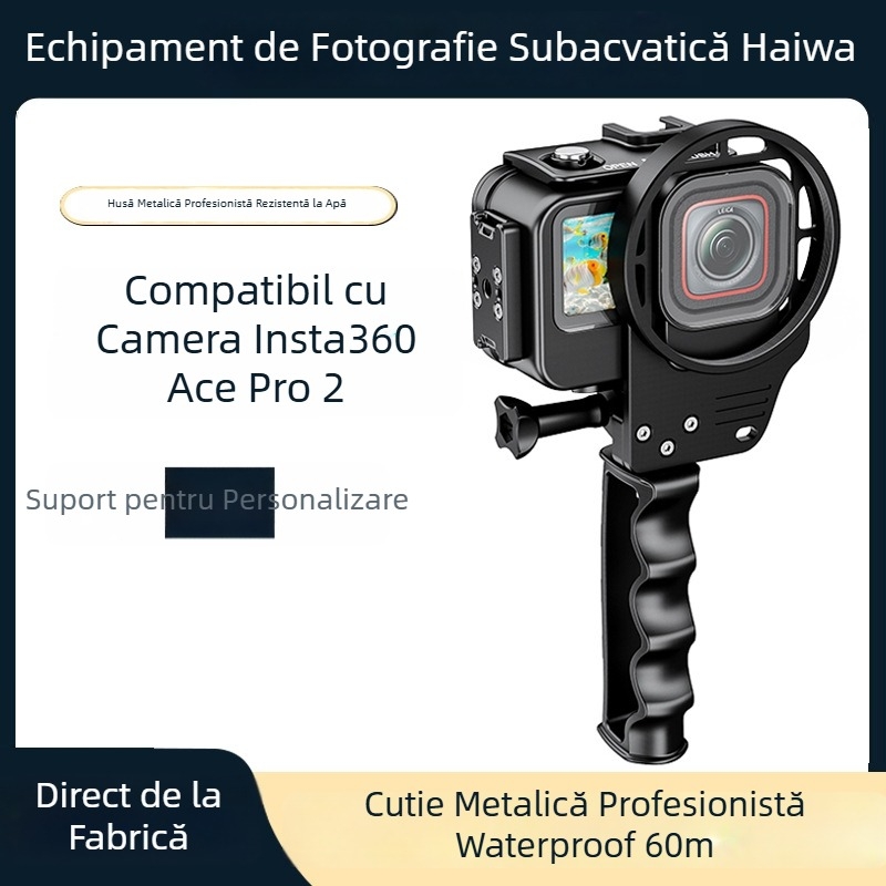 Sea Frogs SF15005 carcasă din aliaj de aluminiu rezistentă la apă pentru Insta360 Ace Pro2 cameră de acțiune