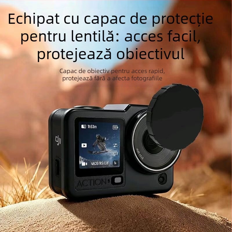 Wiersion husă de protecție din silicon pentru DJI Action6 - silicon alimentar; compatibil cu DJI Action6; set complet; imprimare logo suportată