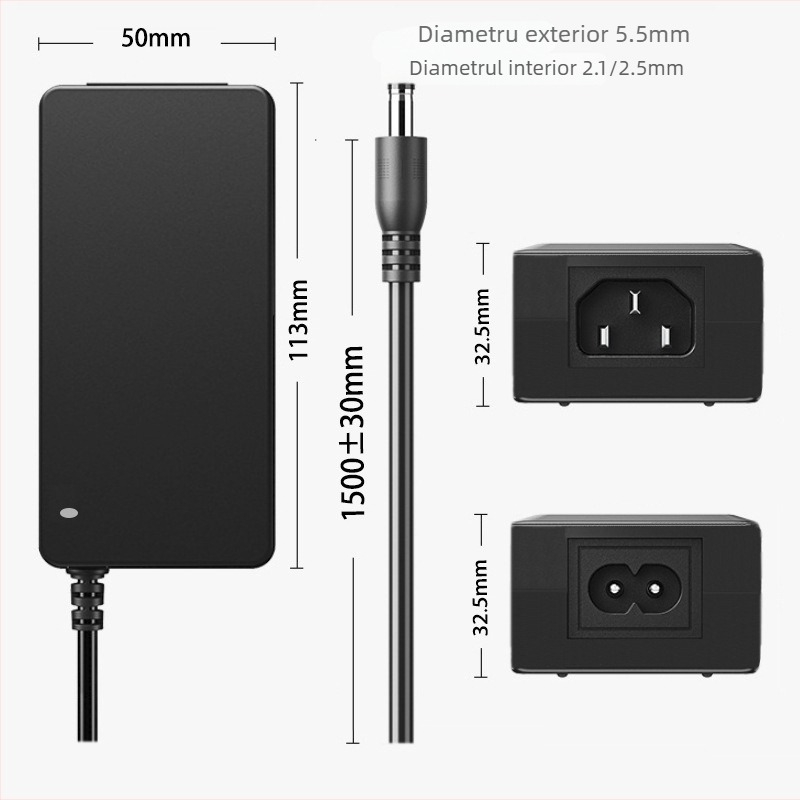 Sursă de alimentare pentru afișaj LED 12V (3–10A) – OUSHANGMEI, certificat ETL/CCC/KC