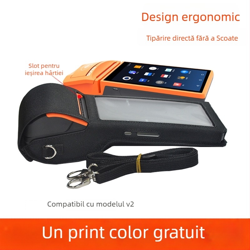 Husă protectoare pentru terminal POS portabil cu husă rezistentă la apă și curea de umăr (Model V2-333; Marcă Spring pie; Compatibil cu PDA, cititor RFID, POS; Origine Shenzhen; Procesare OEM)