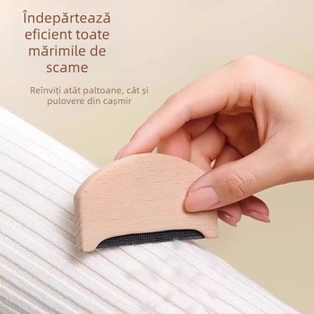 Îndepățător de scame pentru pulovere din lână — pieptene pentru cașmir, perie electrică de curățare, îndepărtător de păr pentru animale (Material: Lemn; Brand: Friendly; Stil: Modern simplu; Categorie: Role de păr, îndepărtare scame)