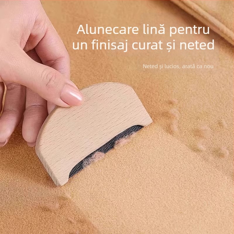 Îndepățător de scame pentru pulovere din lână — pieptene pentru cașmir, perie electrică de curățare, îndepărtător de păr pentru animale (Material: Lemn; Brand: Friendly; Stil: Modern simplu; Categorie: Role de păr, îndepărtare scame)