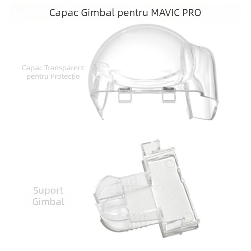 Compatibil cu DJI Mavic Pro: suport pentru cameră și stabilizator, capac de obiectiv, protecție și încuietoare cu clips • 27 g • lansat în 2019 • în stoc