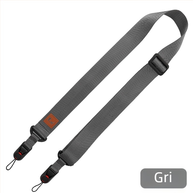 Bretea de umăr F-01 pentru camere Canon, Nikon, Sony, Fuji și alte DSLR și mirrorless, cu închidere rapidă – personalizabilă după exemplu